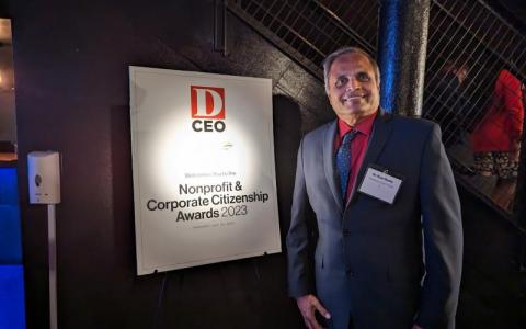 Dr. Ram Dantu, finalist for Innovation in Education category at the D CEO Nonprofit & Corporate Citizenship Awards 2023